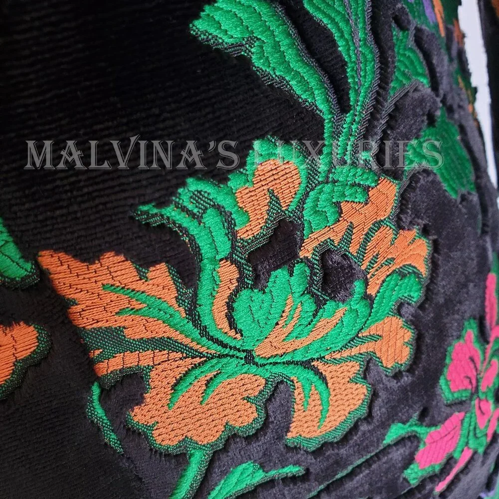 GUCCI JACKET SINGLE BREASTED VELVET JAQUARD FLORAL BLAZER sz IT 40 US 4 - Picture 9 of 14